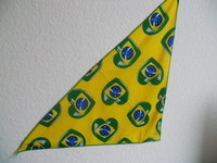 lencinho cor bandeira do brasil 3 unid modelos diferente